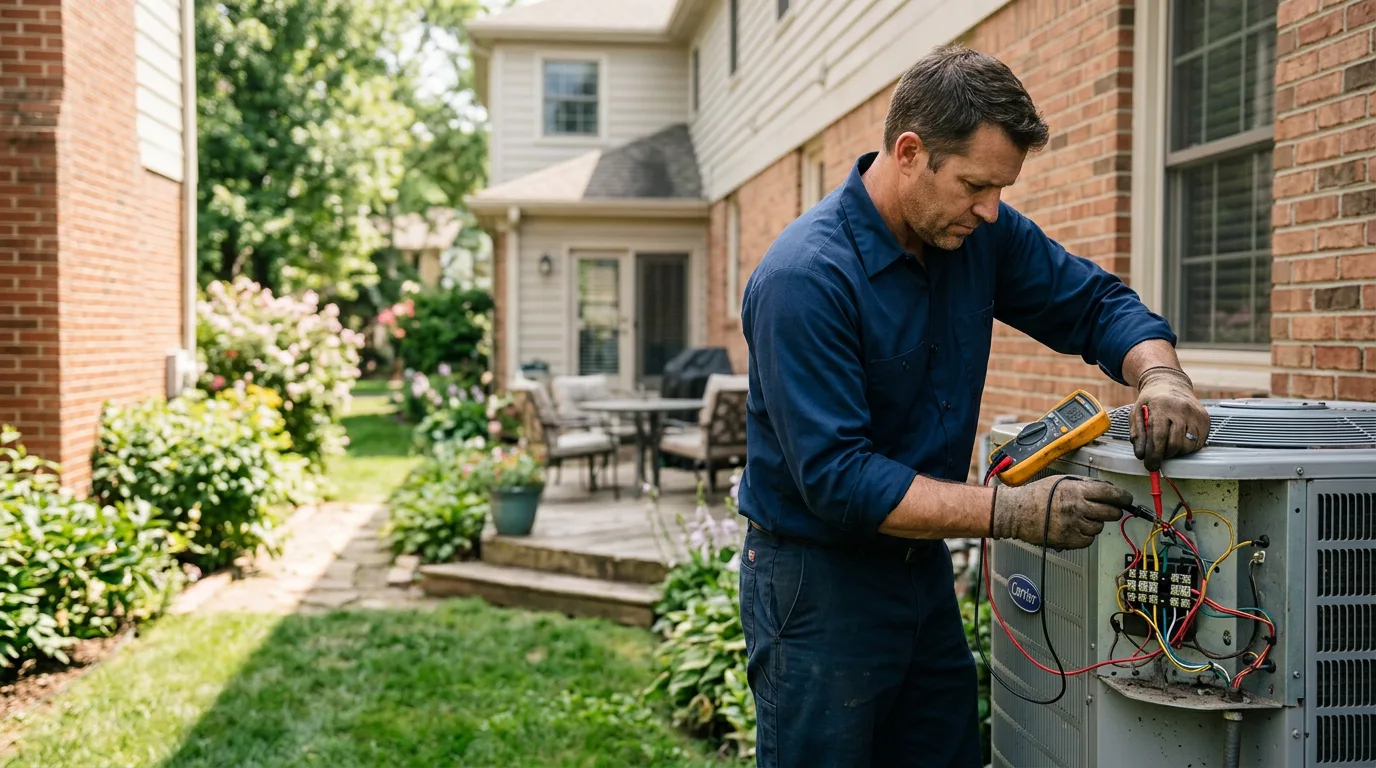 HVAC technician working near Plymouth, NE